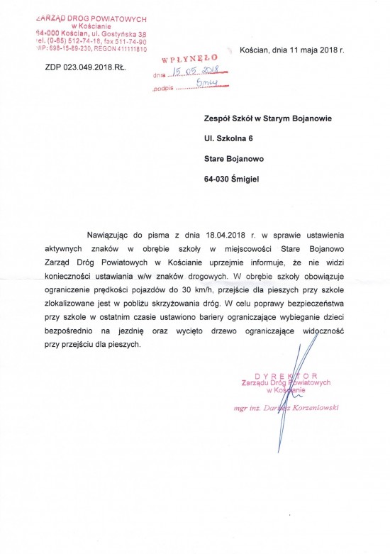 znak aktywny
